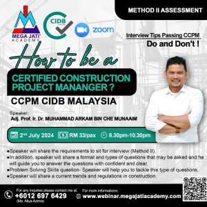 How to be a CIDB CCPM..?